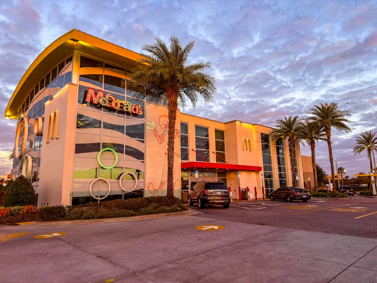 Drive-thru lane