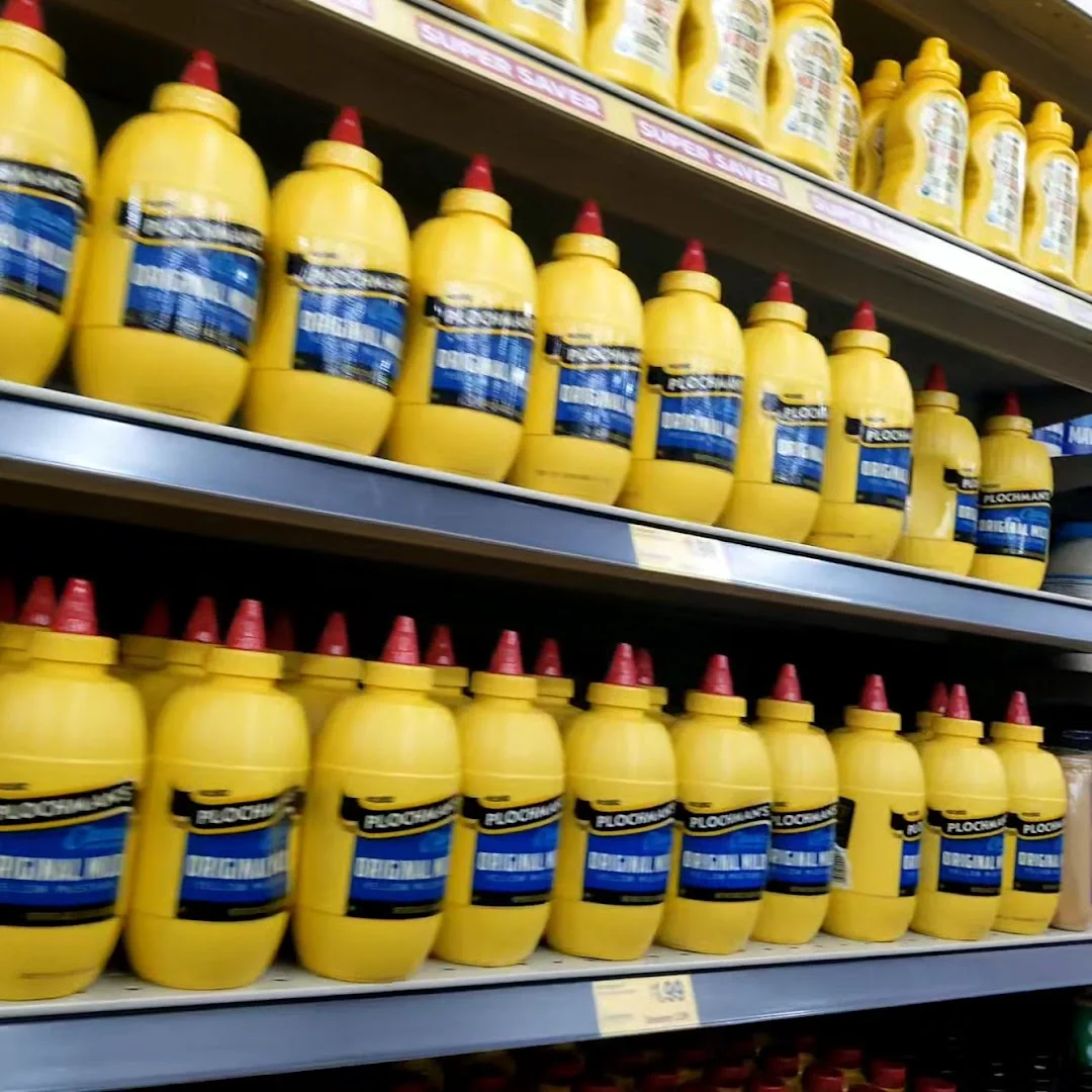 Product shelves at Grocery Outlet