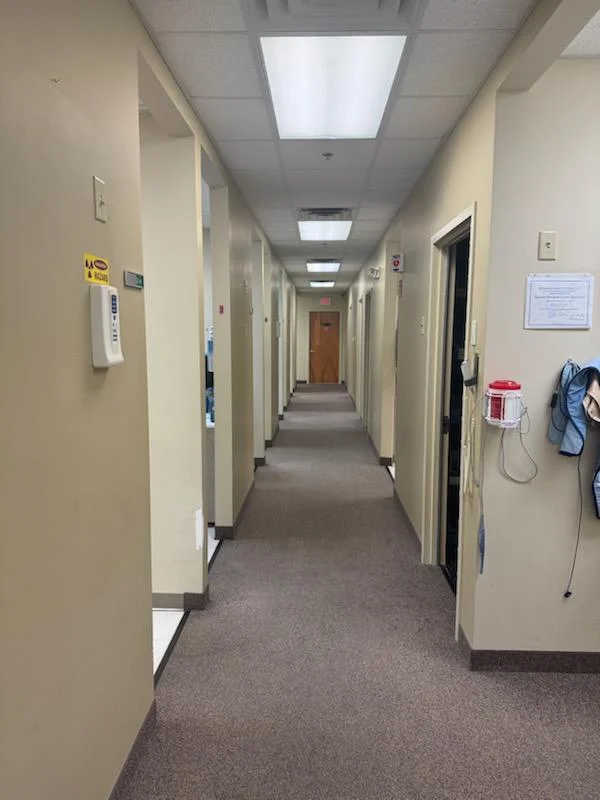 Dental clinic hallway