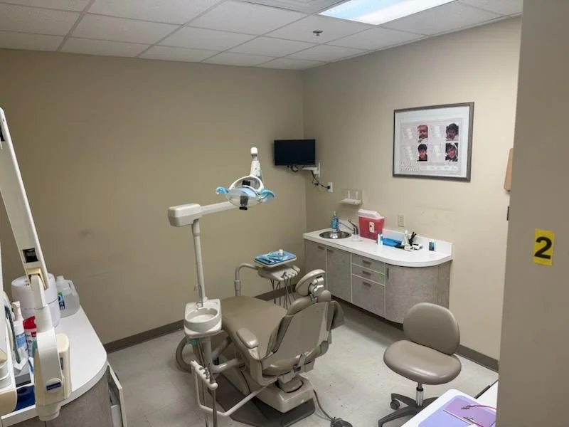 Dental office reception area