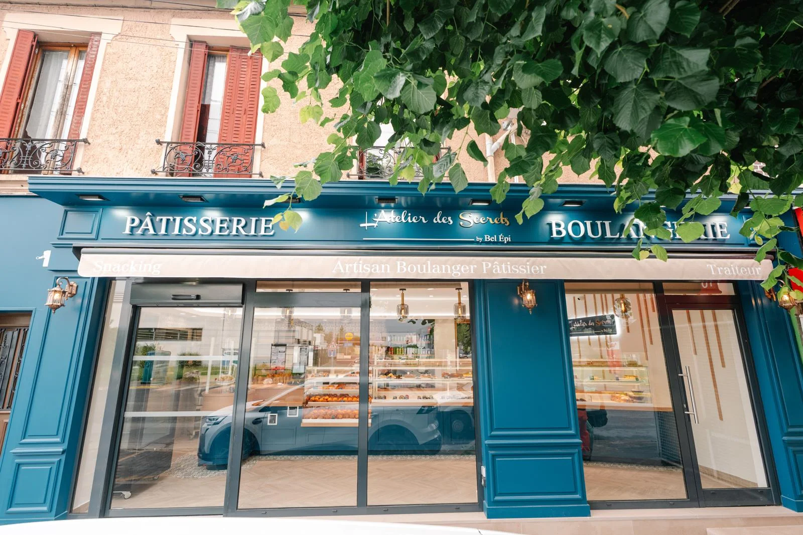 Pâtisseries en vitrine
