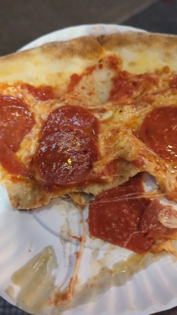 Pizza slices on counter