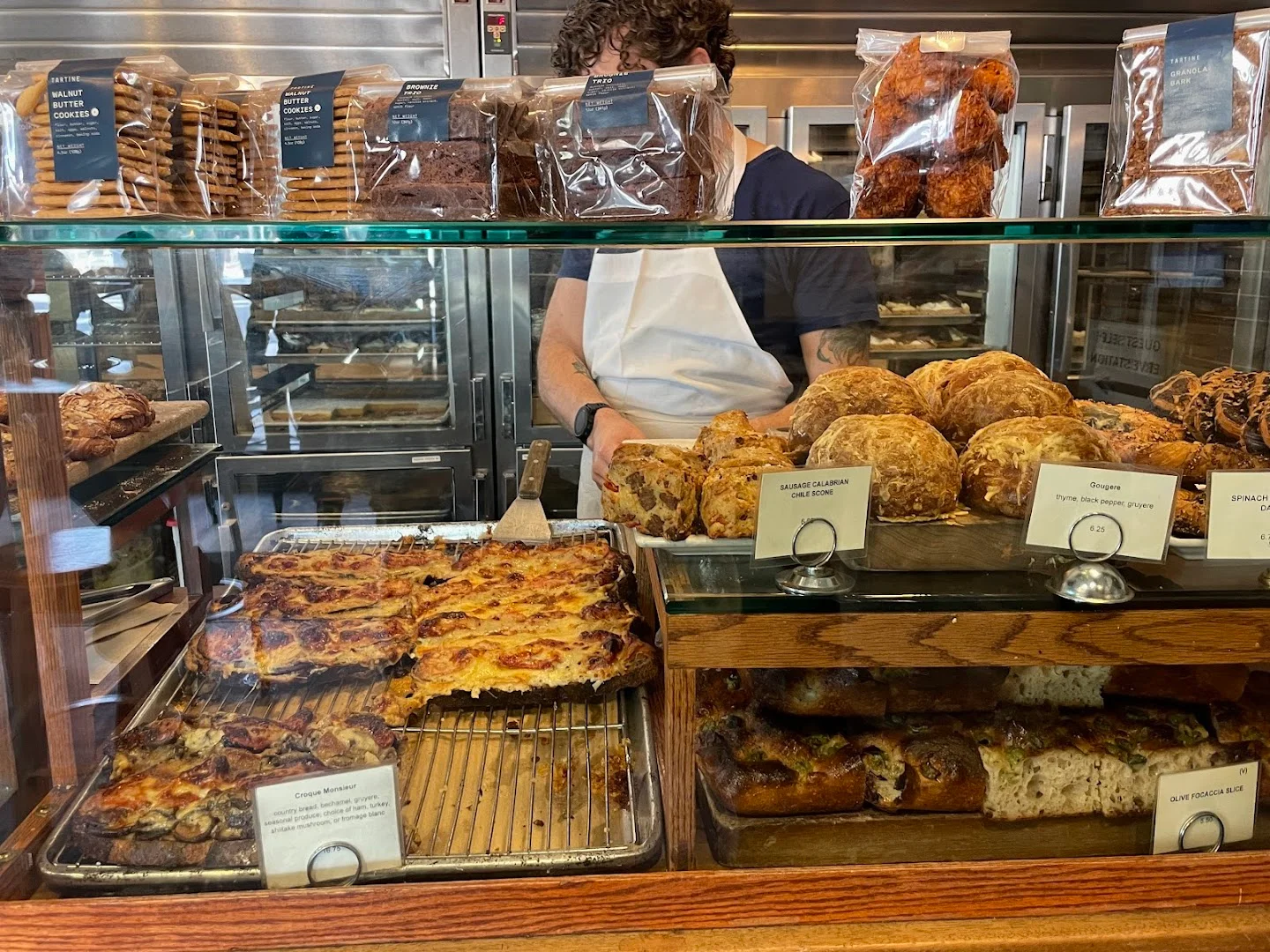 Tartine Bakery interior with fresh pastries